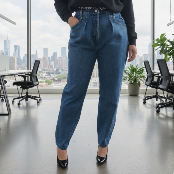 French Dressing Denim - Authentic 80s Denim High Rise Blue Women's Jeans 🪩🦄